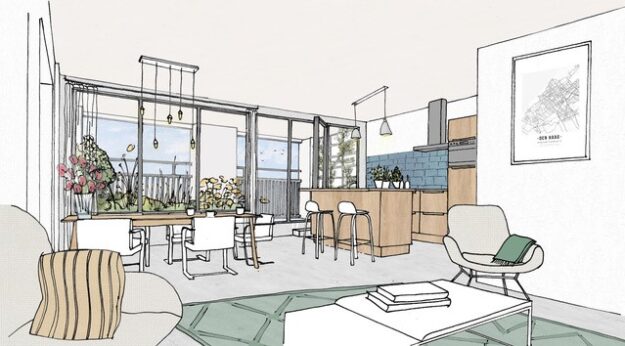 Schets Urban Green Dwelling B2.6